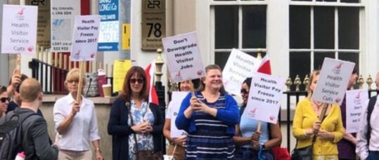 Lincolnshire health visitors to strike again over pay and standards