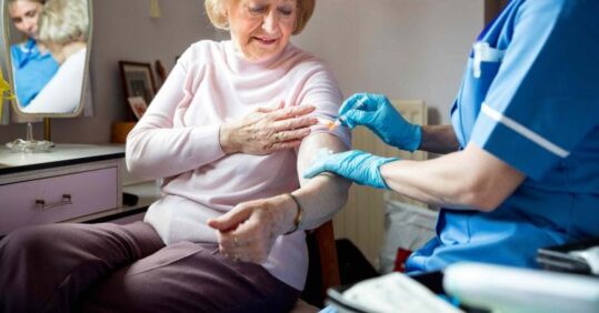 Flu vaccinations among over-65s up