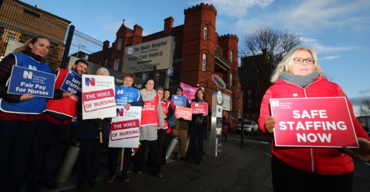 Northern Ireland executive agrees to reimburse nurses over strikes