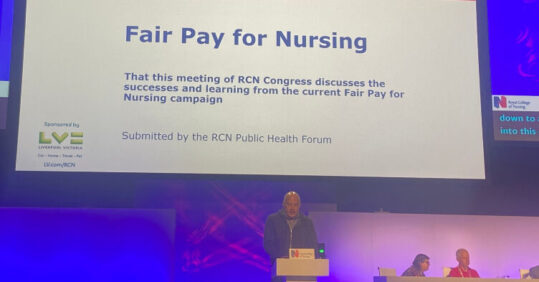 Challenge of GPN pay has not been grasped, hears RCN Congress