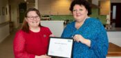 Nurse manager presented gold social care award