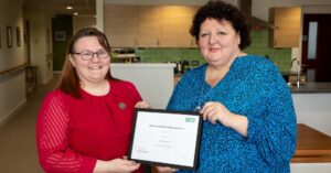 Nurse manager presented gold social care award