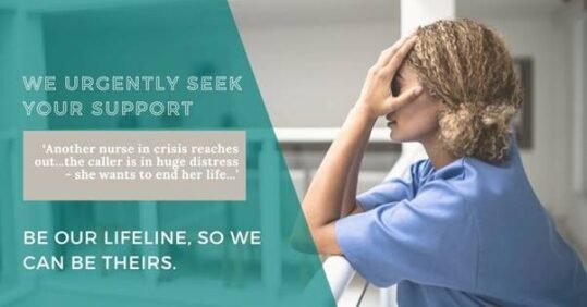 Nursing helpline seeks urgent donations amid closure risk